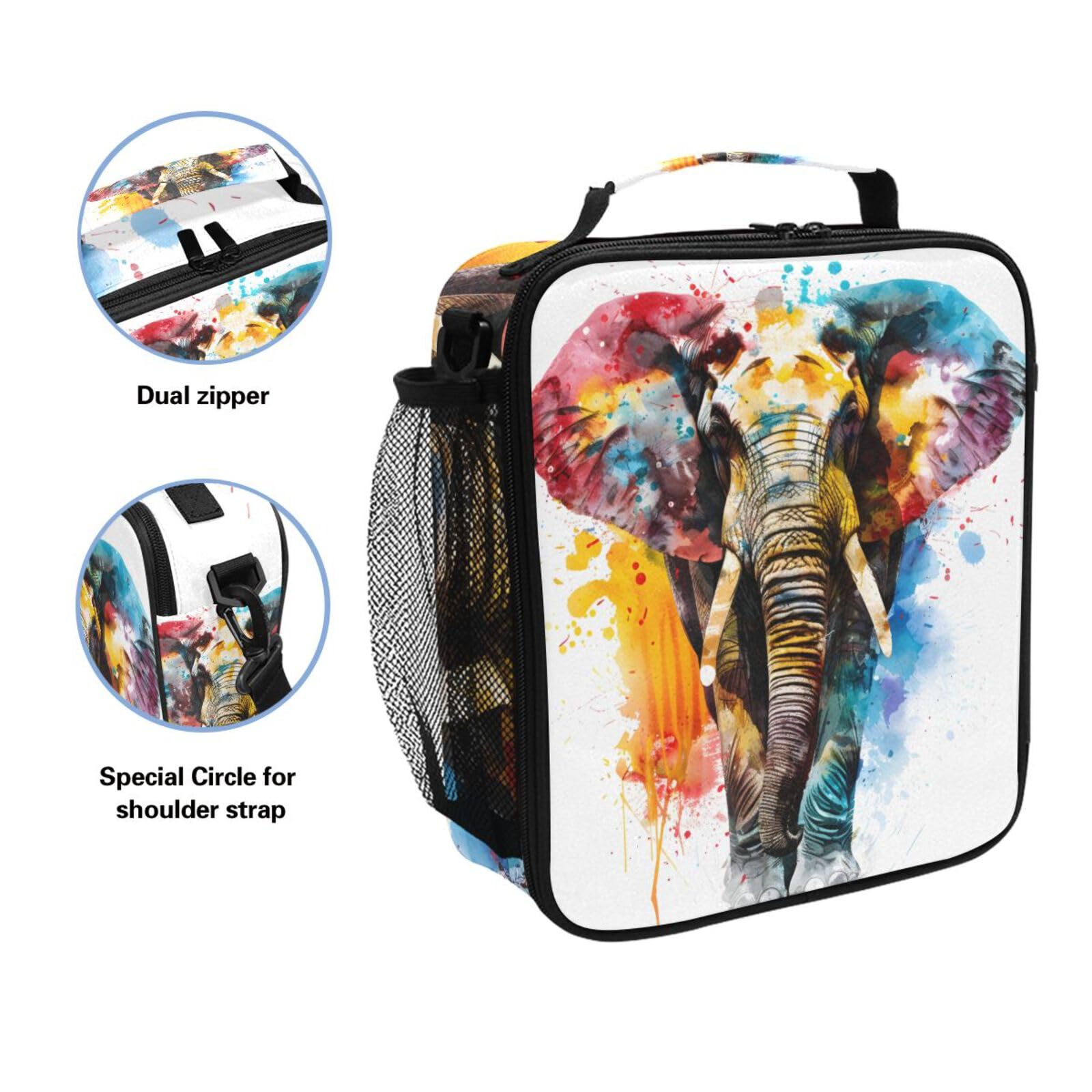 Xigua Sac à Déjeuner Isotherme Avec Beau Motif Floral Réutilisable