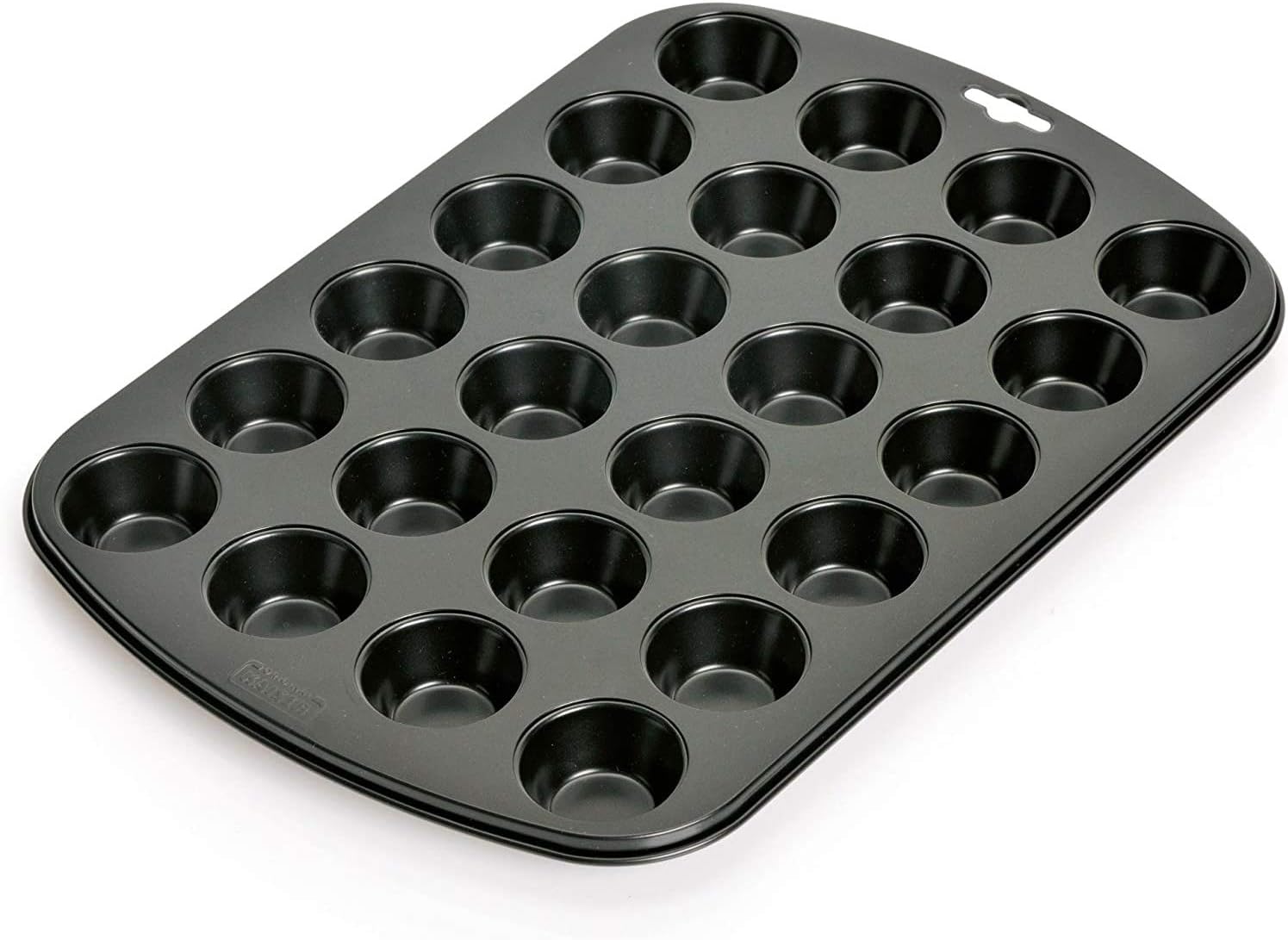 24 Cups Mini Muffin Pan, Black, KR-646237