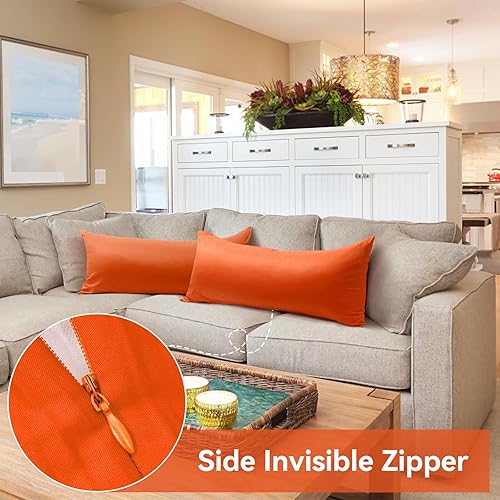 Vista 488 de Thmyo Paquete de 2 fundas de almohada cuadradas decorativas de algodón, fundas de almohada de sublimación en blanco, fundas de cojín blancas