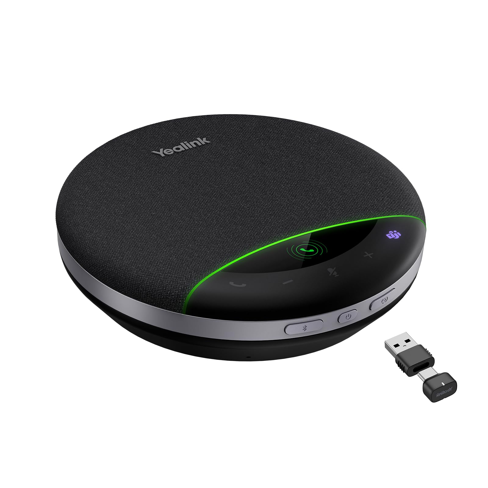Yealink SP96 Altoparlante Bluetooth per conferenze, altoparlante wireless portatile con portata di 30 m, 6 microfoni ANC, 26 ore di autonomia in conversazione, microfono per conferenze per 12 persone