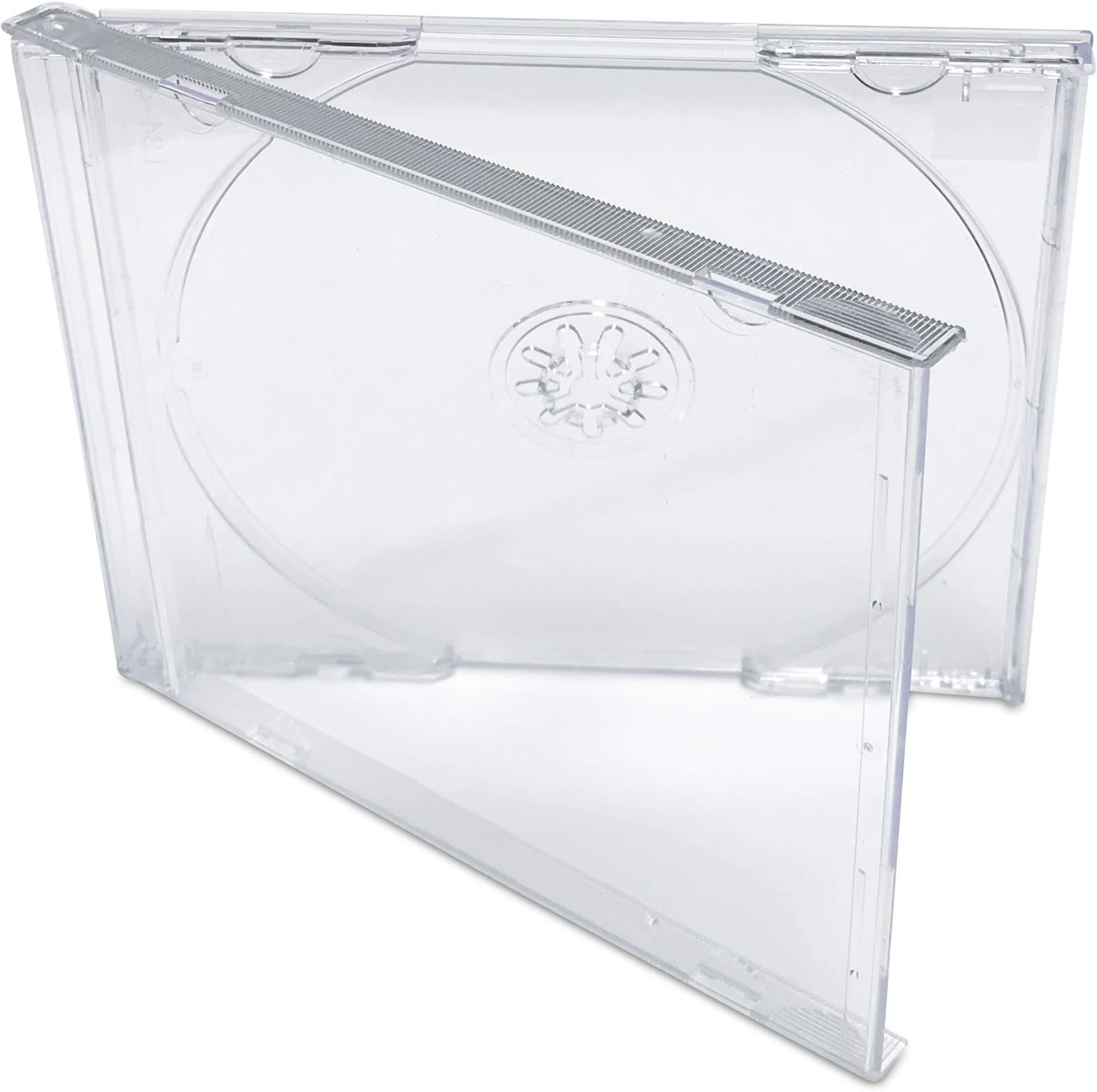Premium Clear CD Jewel Cases - Standard Size, 50-Pack