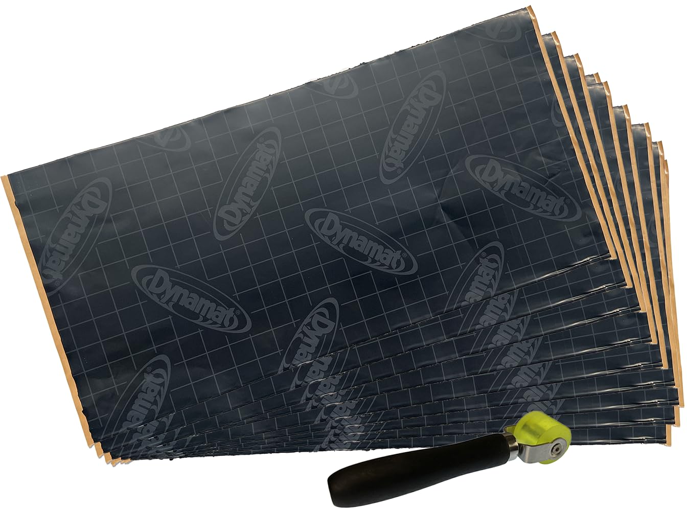Sound Deadener 9 Pack (9 Sheets) 24"x12" 18 SQ FT & Pro Roller