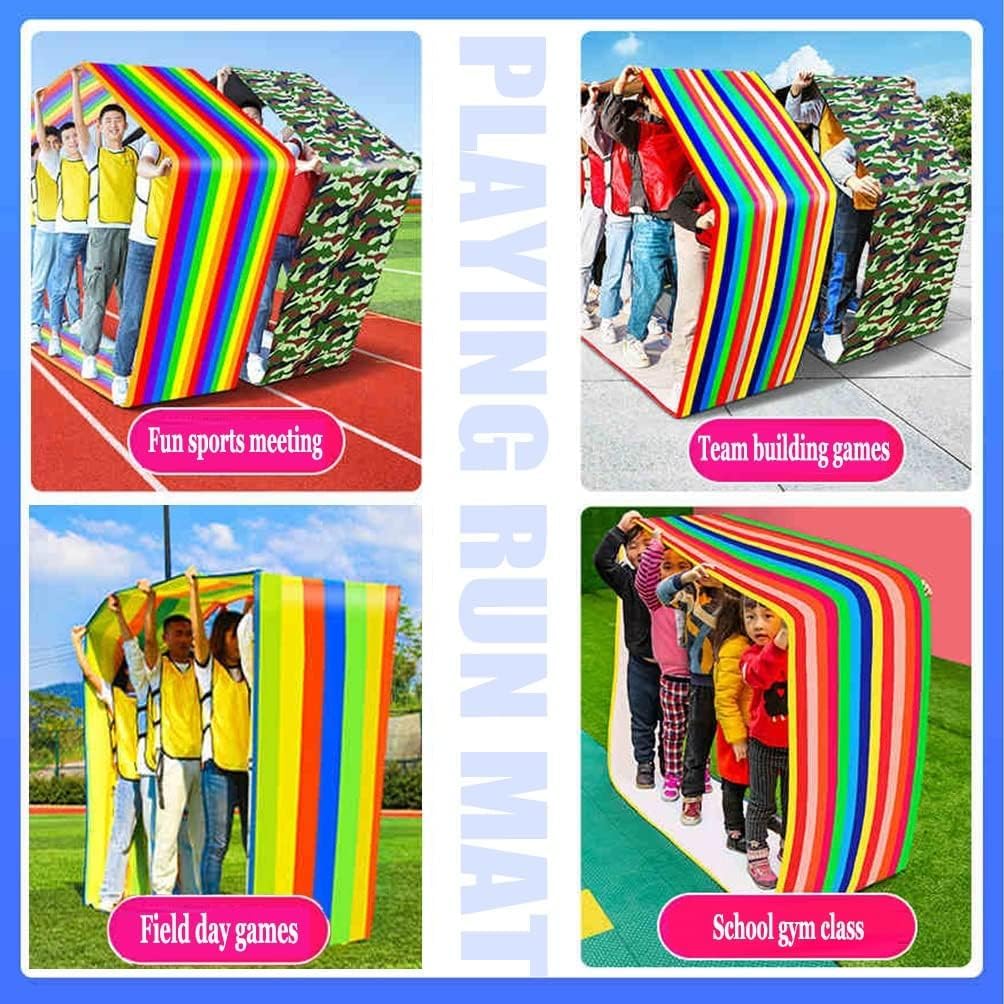 Giochi di Lavoro di Squadra for Adulti e Bambini, Tappetino da Corsa, Giocattoli for Feste, 4 Pezzi(Kids-4M)