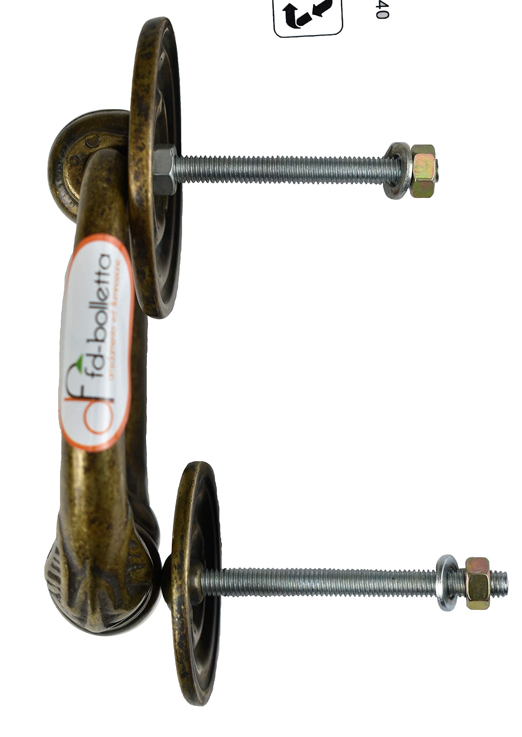 Battente Porta,batacchi,Battente Ottone,Battente ad Anello btm1 Misure:H Battente 13cm,H Totale Come in Foto 14,5cm,Ø Anello 10cm.Interasse tra i Due perni 9cm