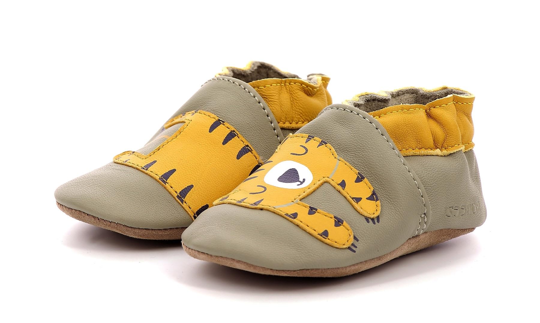 Robeez Tiger Nap, Hausschuh, Khaki, 17 EU, kaki, 17 EU