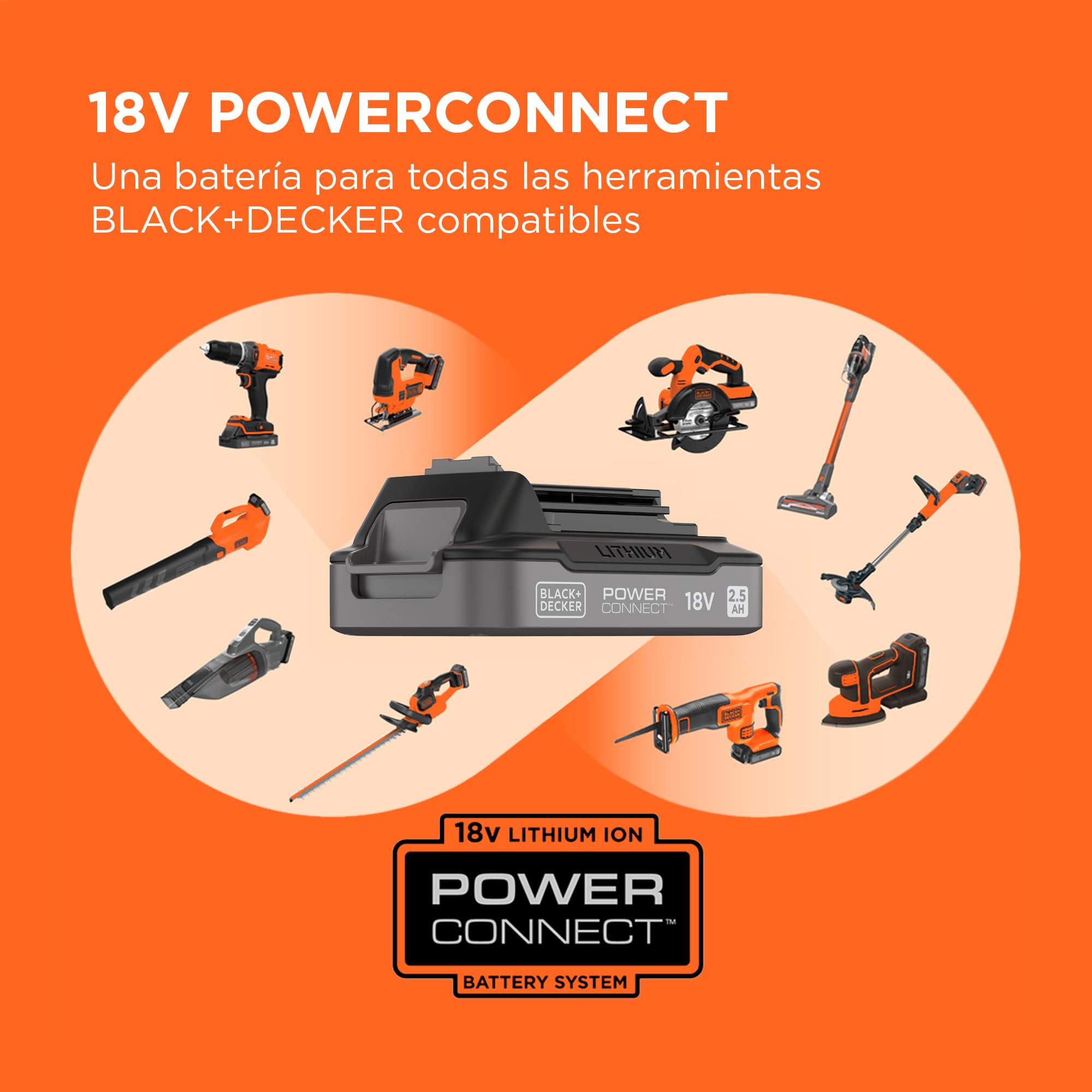 BLACK+DECKER Taladro atornillador de 18 V INALÁMBRICA, con 2 baterías de 2.0 Ah, BCD382D2XK-QW