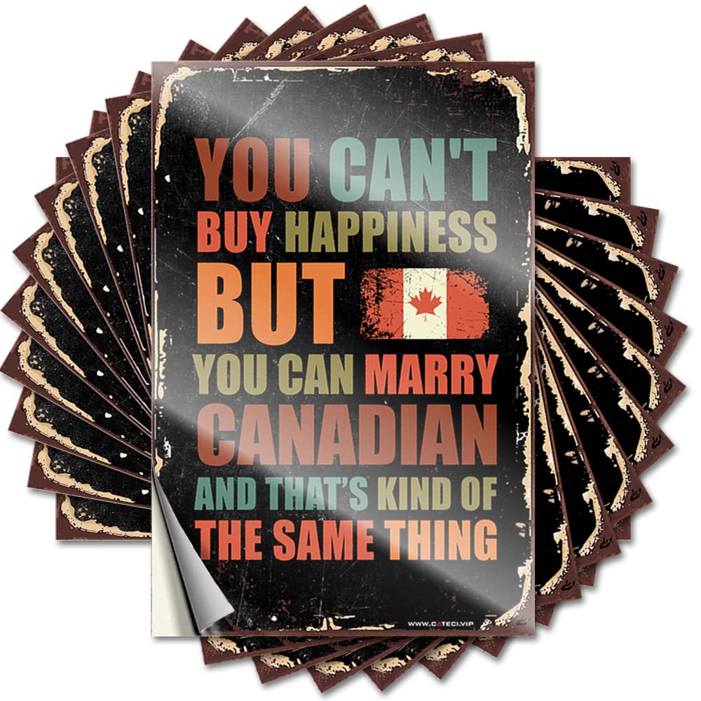 Tattoos Best Peel and Stick - You Can't Buy Happiness But You Can Marry Canadian Wall Good Waterproof Vinyl for Outdoor(8X12CM)