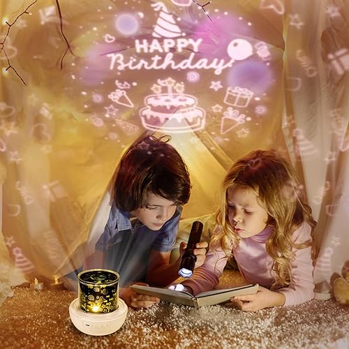 Miniatura 5 de 21 juegos de películas, proyector de luz nocturna para niños, proyector de galaxia de estrellas con rotación de 360 grados para niños, bebés, niñas,