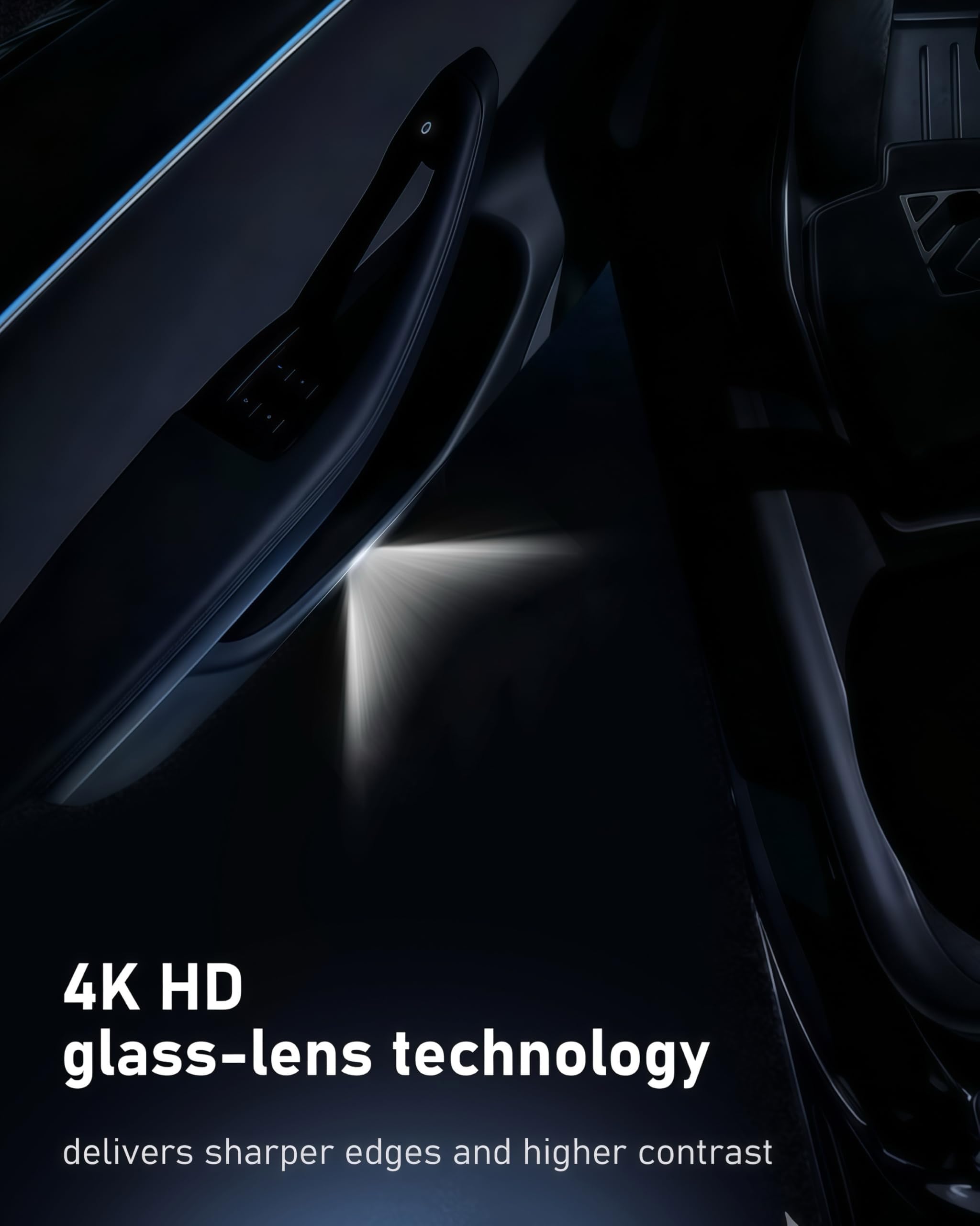 Türlicht Einstiegsbeleuchtung für AMG, 4 Stück Türbeleuchtung Logo Projektor, Autotür Projektor Licht Zubehör für A B C E M G AMG er W166 W176 W205 W212