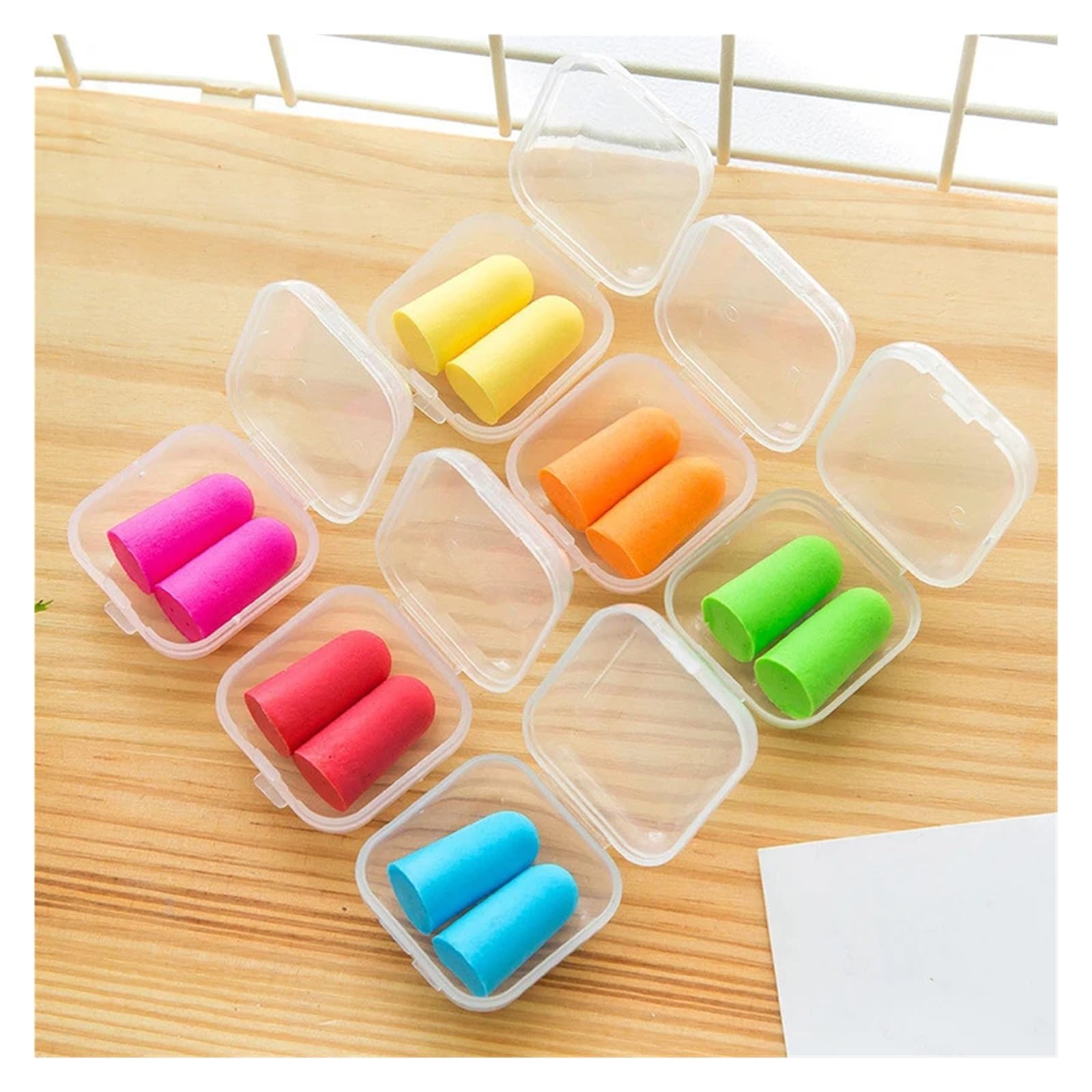 Tapones for los oídos, tapones for los oídos Tapones for los oídos insonorizados Tapones for los oídos for dormir Silencio especial Suave Rebote lento Protección antirruido Tapón for los oídos(Red1)
