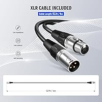 Vista 6 de NEEWER NW-040 Micrófono dinámico cardioide con cable XLR, carcasa rígida de metal, micrófono unidireccional para instrumentos musicales, voz