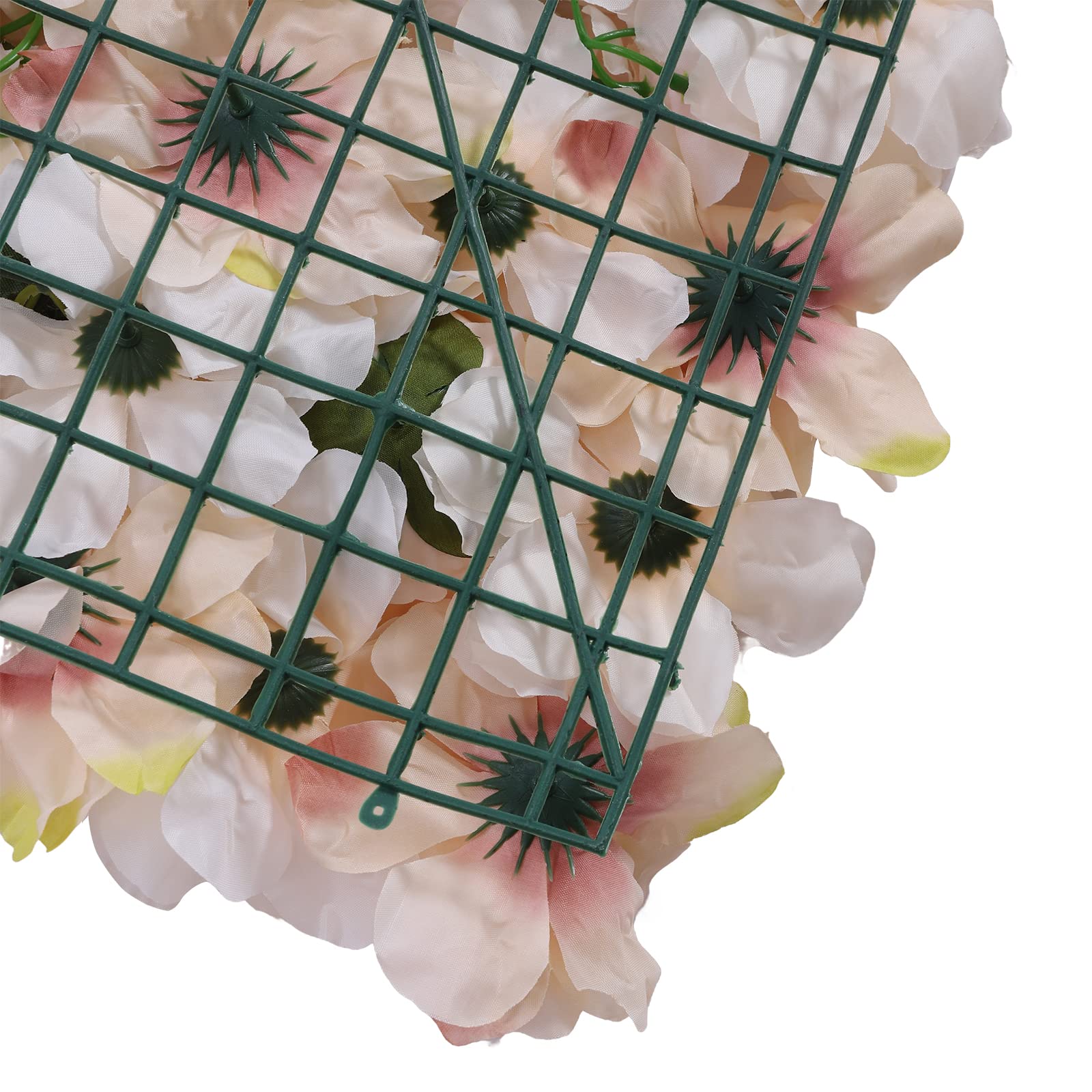 6 Stück Künstliche Blumen-Wandpaneel, Blumen-Hintergrund, 60 x 40 cm künstliche Blumen, Wandpaneele, Blumenpaneele für Blumenwand, Hochzeit, Wand, Party