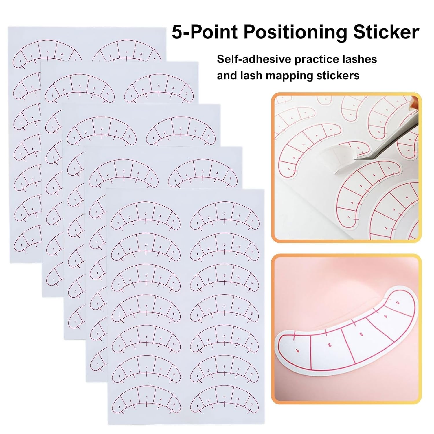 Lash Extension Mannequin Head Kit, Light Enough for Portability But Stable During Use,Sillicone Practice Heads Allows Realistic Lash Placement Practices