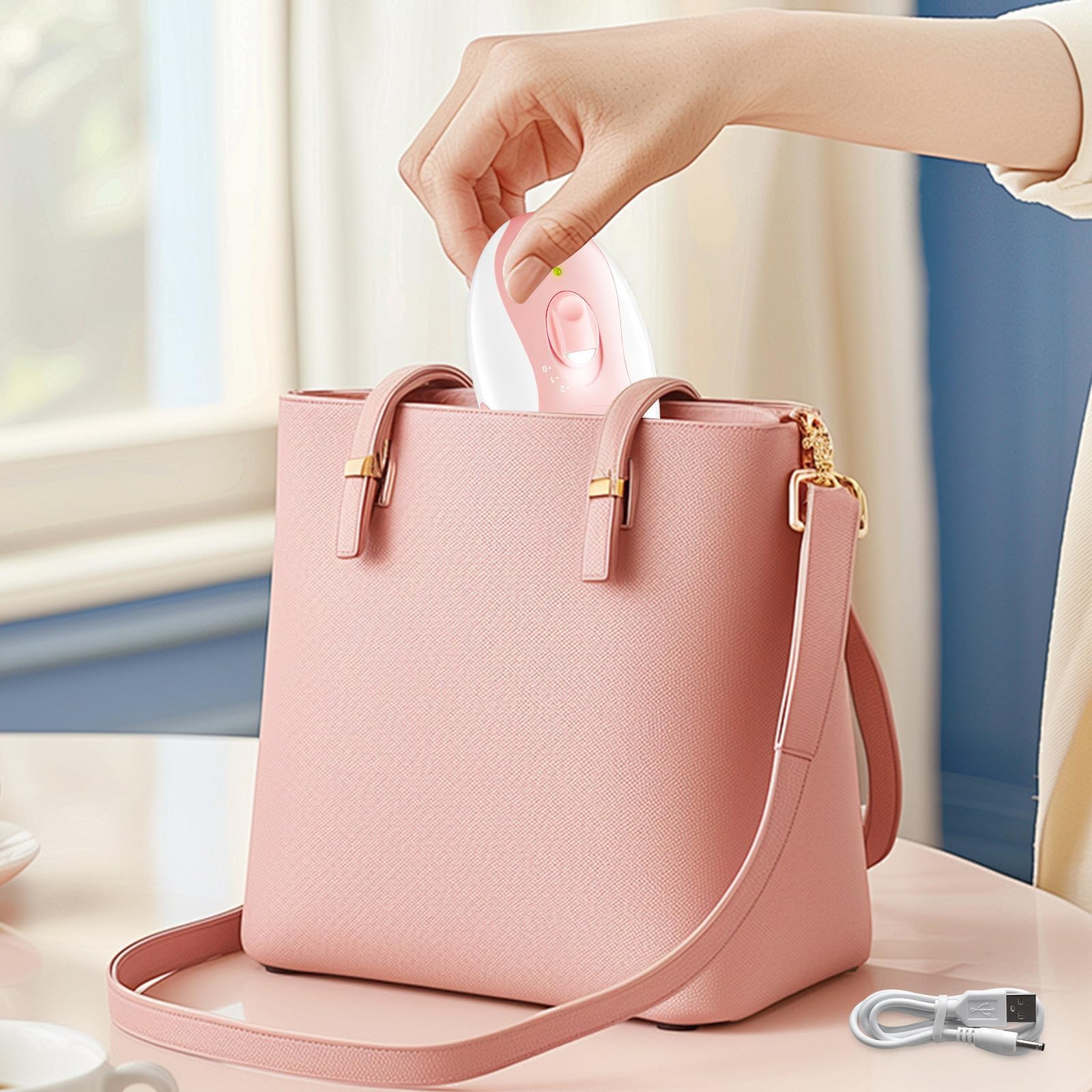 Epilators Hair Removal for Women, Smooth Glide Hair Removal Device with 32 Tweezers, 2 Speeds Epilator for Ladies, Cordless Hair Shaver for Women Legs/Face/Bikini/Arms