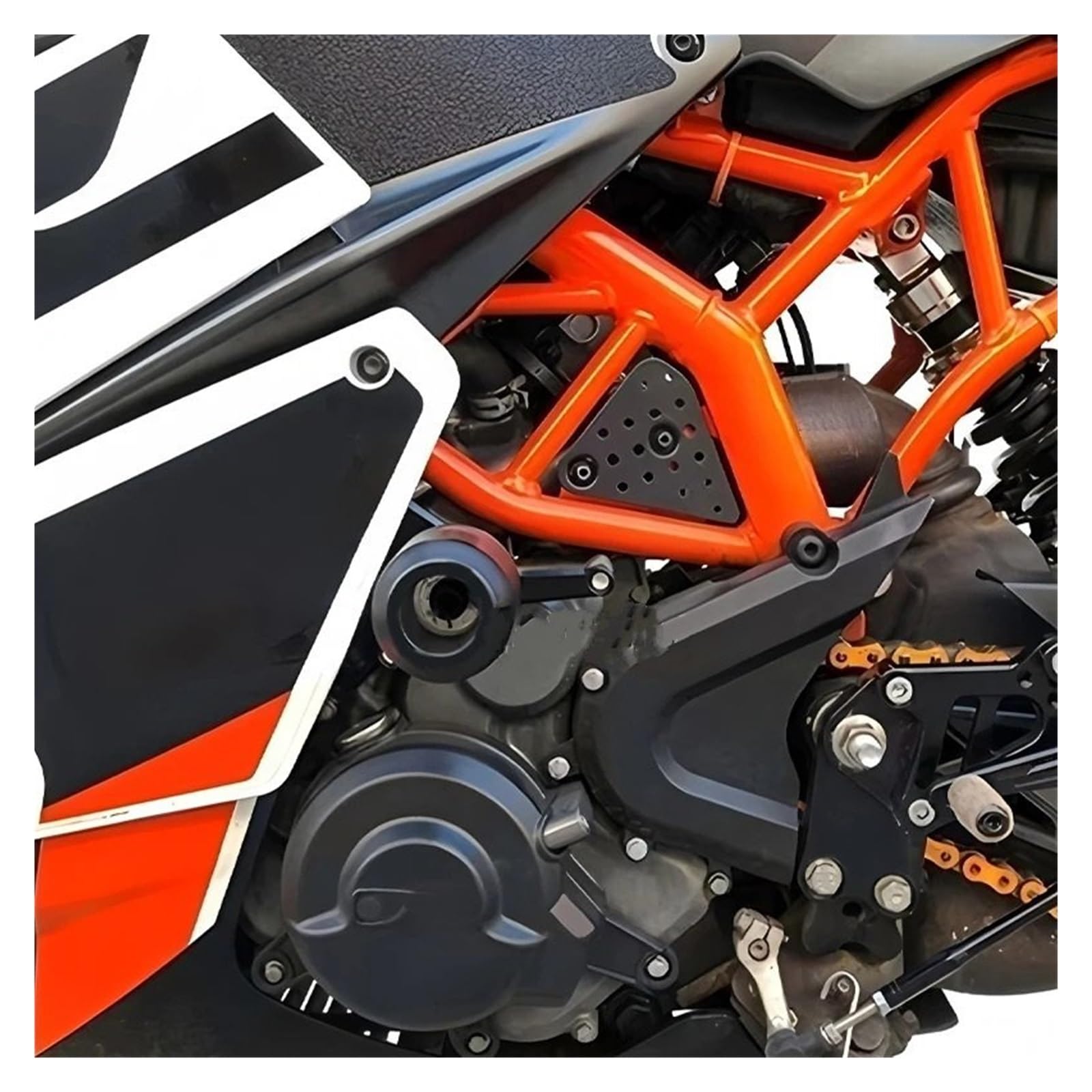 Przednie tylne koło oś widelca suwaki Pasuje Do RC390 Rc390 390RC 2014-2024 Suwak Ramy Zabezpieczającej Przed Upadkiem Motocykla(1set E.P logo)