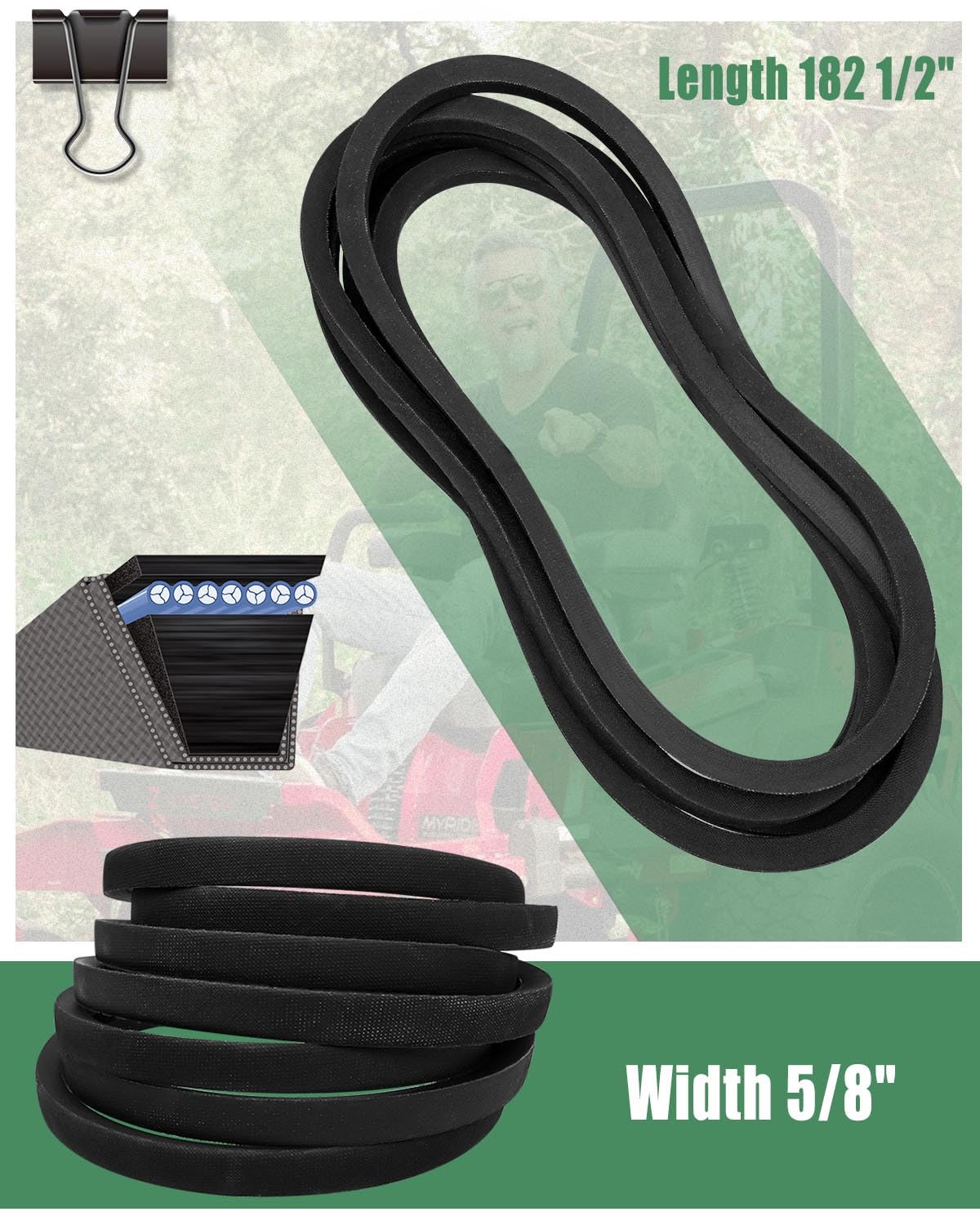 Amazon.com : Deck Belt 5/8