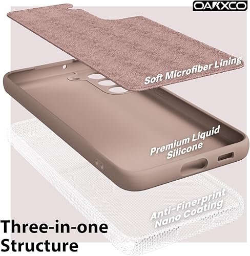 Miniatura 5 de oakxco Funda para teléfono Samsung Galaxy S22 Plus de silicona líquida, bonita funda delgada y delgada de goma suave de TPU para mujeres y niñas,