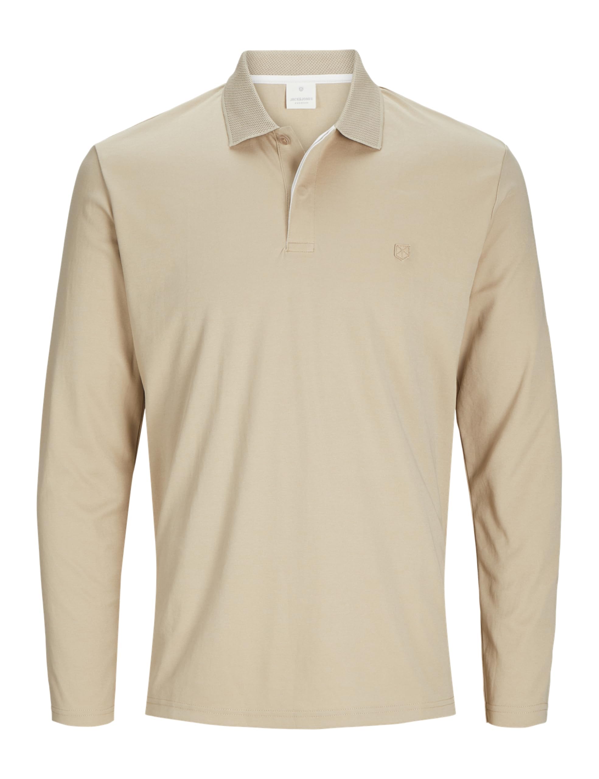 JACK & JONES Men's Jprccrodney LS Polo Shirt, Overland Trek, M