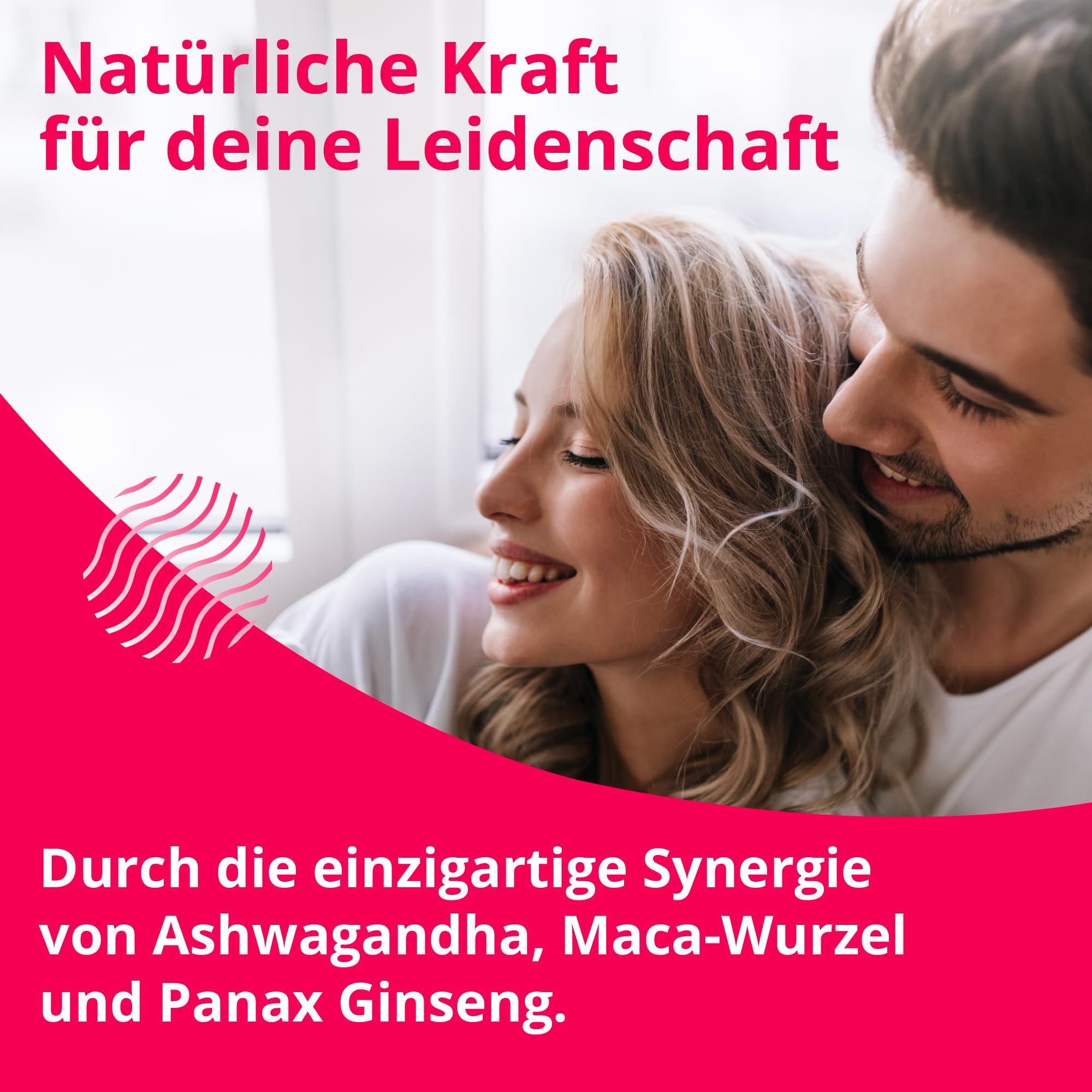 Lady Passion - Das Original für Frauen - 60 hormonfreie Kapseln mit Ashwagandha, Maca, Ginseng - Vegan & Made in Germany