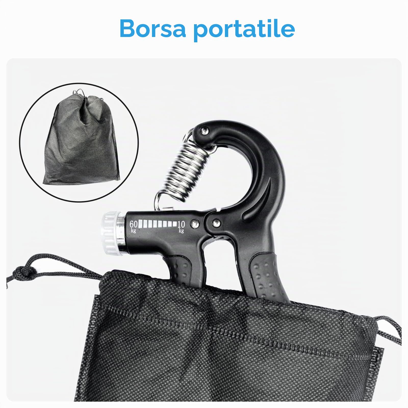 Newaner Set di 5 allenatori per dita e avambracci, con forza di presa regolabile, attrezzo per allenare le dita, per allenare le mani, per allenare le dita, per allenare le mani, per allenare le mani