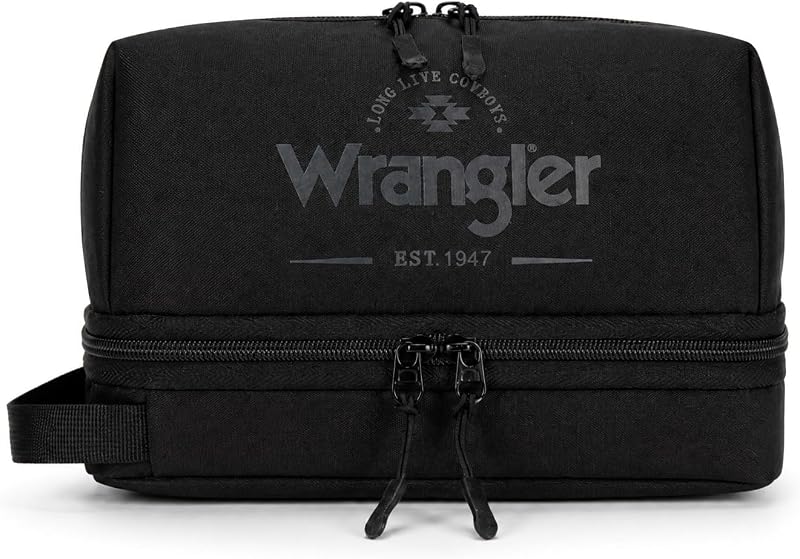 Necessaire masculina Montana West com gancho para viagem, preta, 1 unidade