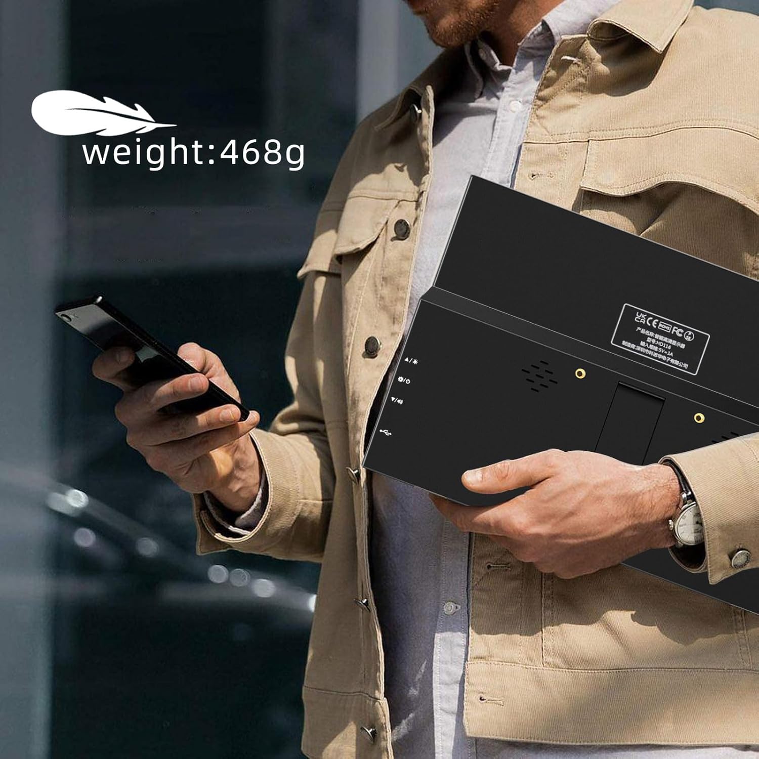 Thinlerain 11.6" Portable Monitor - 1366 x 768 TN LED Display, Dual HDMI, Built-in Speakers - Image 5