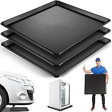 Saillong 3 Pcs Oil Drip Pan for Under Car, 22'' x 21'' Large Oil Drip Tray, Mini Fridge Drain Pan for Mini Refrigerator, Dishwasher Drain, Air Conditioners, Dog Cage