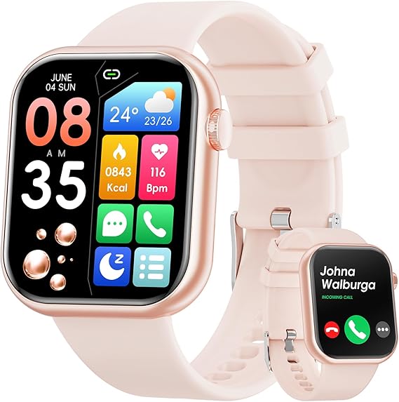 Montre Connectée Hwagol 1,85 Pouce – Appels Bluetooth, Santé, Cardio, Pour Homme Et Femme