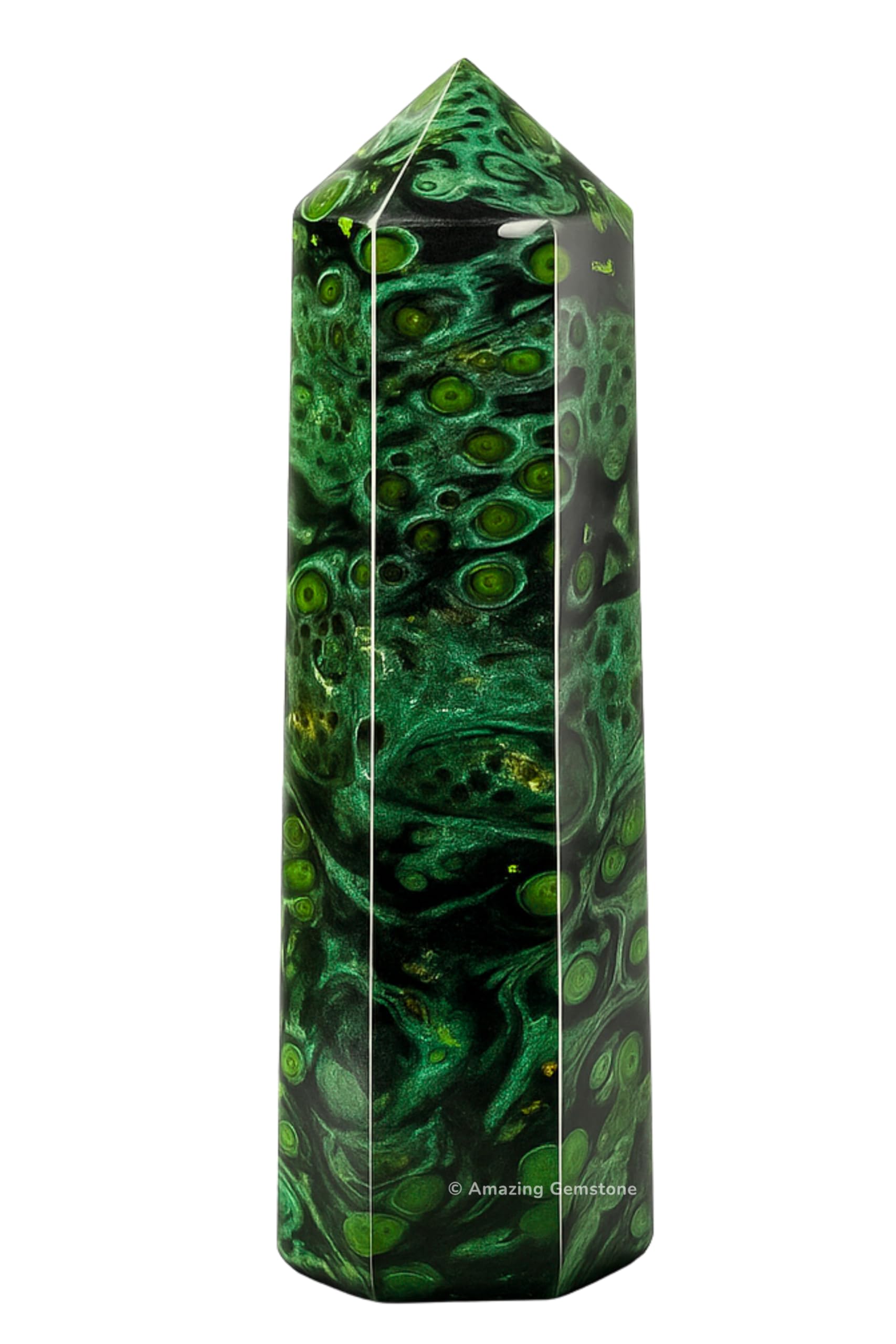Amazing Gemstone Large Kambaba Jasper Crystal Towers ~ Natural Healing Crystal Point Obelisk for Reiki Healing and Crystal Grid (5.5" to 6" INCH)