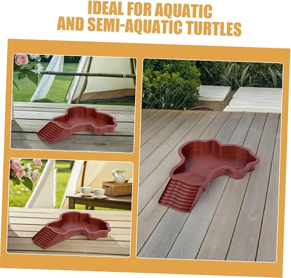 Pet Turtle Bath Large Floating Basking Platform Climbing Ramp for Aquatic Turtles