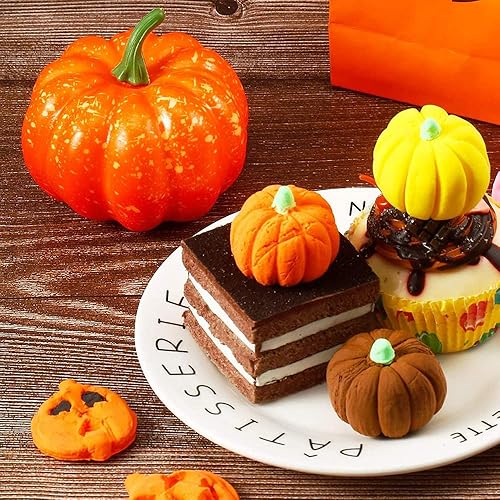 Miniatura 5 de 2 moldes de silicona de calabaza 3D para Acción de Gracias, moldes temáticos de otoño para hornear para hacer jabón, velas, magdalenas, chocolates,