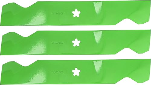 Miniatura 2 de 8TEN LawnRazor - Juego de cuchillas de cortacésped para Craftsman AYP 54 pulgadas cubierta 187254 187256 Husqvarna 532187254 532187256 (elevación