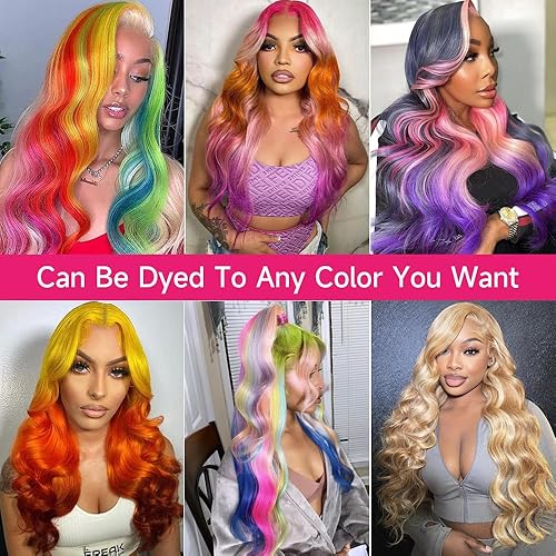 Miniatura 3 de Peluca de cabello humano ondulado 613 con encaje frontal - Peluca de cabello humano 613 con encaje frontal transparente de 13 x 6, pelucas de