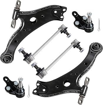 KUIPERAUTO 6PCS Front Suspension Kit Lower Control Arm with Ball Joint Assembly Compatible With 2002-2003 Toyota Camry Lexus