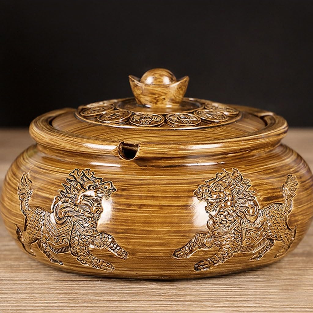 Ashtray for Car Home Decoration Ashtray Office Fashion Crafts Ashtray Resin Ornaments Outside Patio