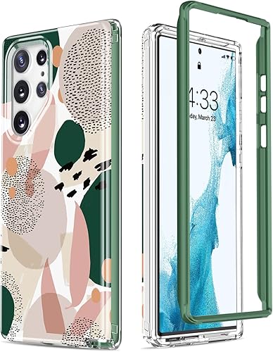 ESDOT - Funda protectora Samsung Galaxy S22, grado militar, resiste caídas de 21 pies, diseño moderno, para mujeres, a prueba de golpes, para Galaxy