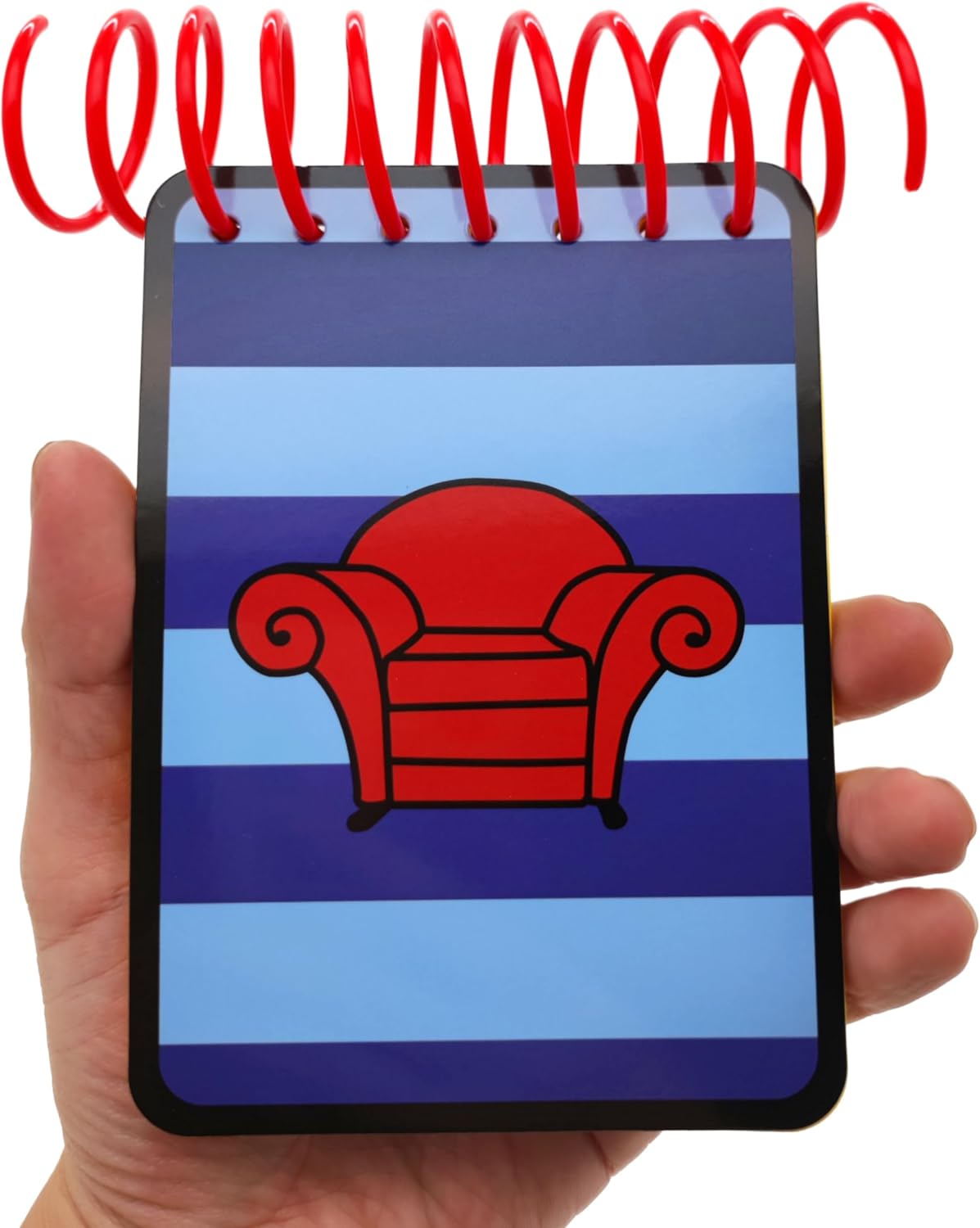 ASVP Shop Handy Dandy JOSH Notebook With 1 Black Blue Striped Crayon - Image 5