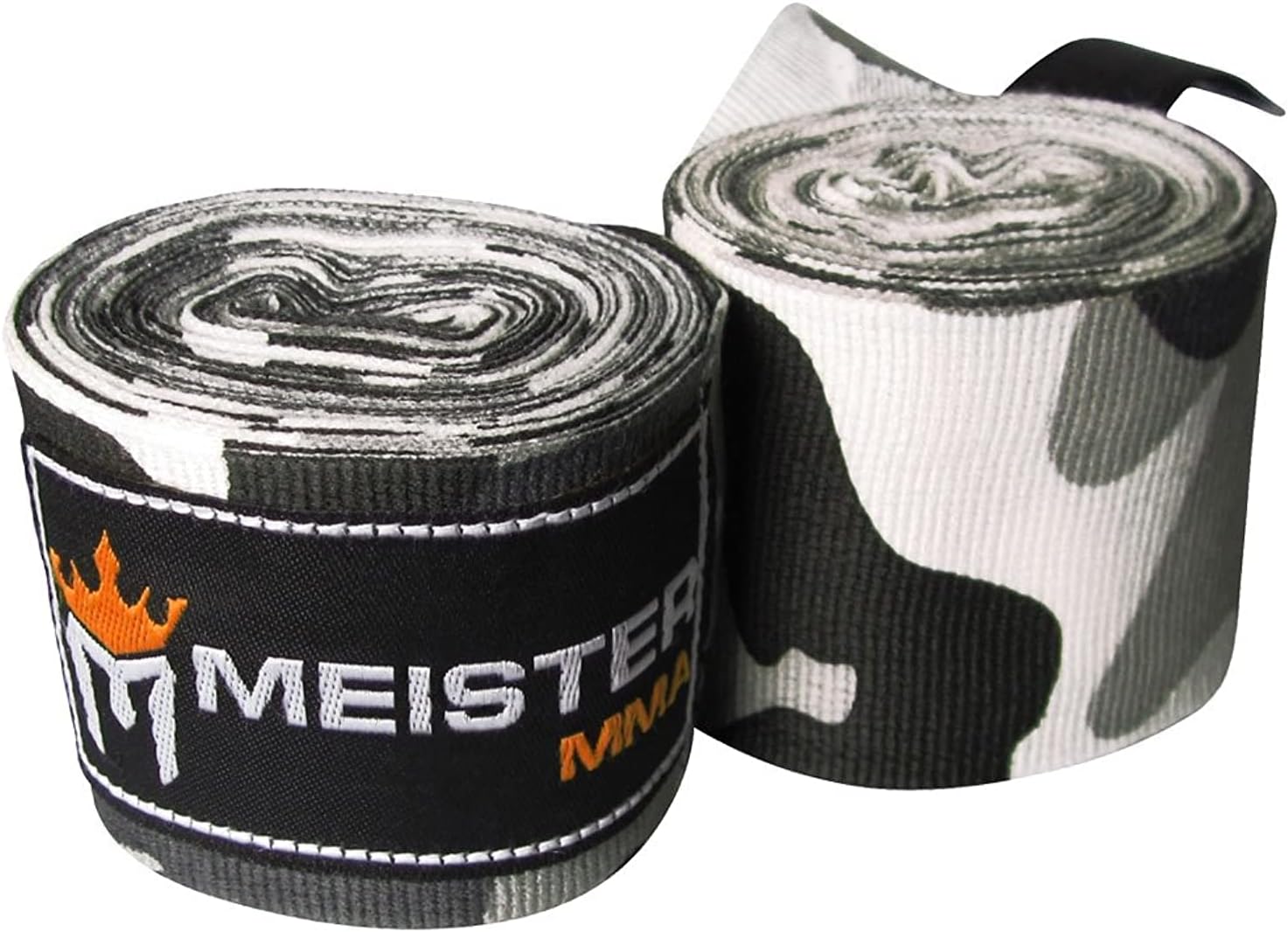 Meister Adult 180" Semi-Elastic Hand Wraps for MMA & Boxing (Pair)