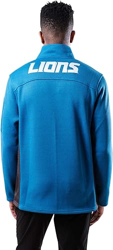 Miniatura 7 de Ultra Game Sudadera de forro polar con cremallera corta para hombre con bolsillos con cremallera