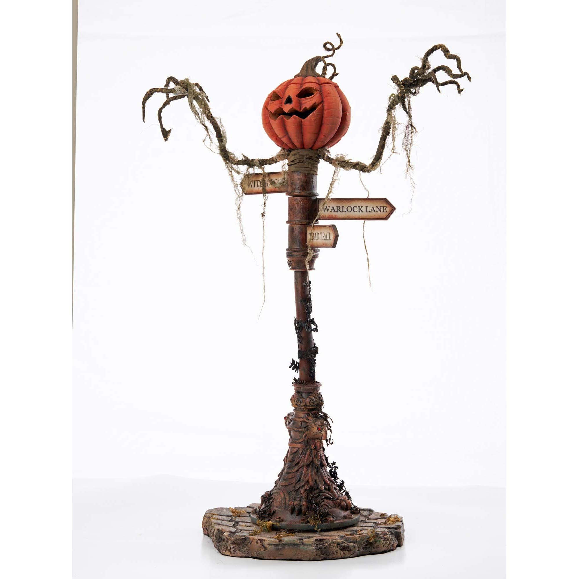 Katherine's Collection Which Way to Witchville Pumpkin Street Sign Decor