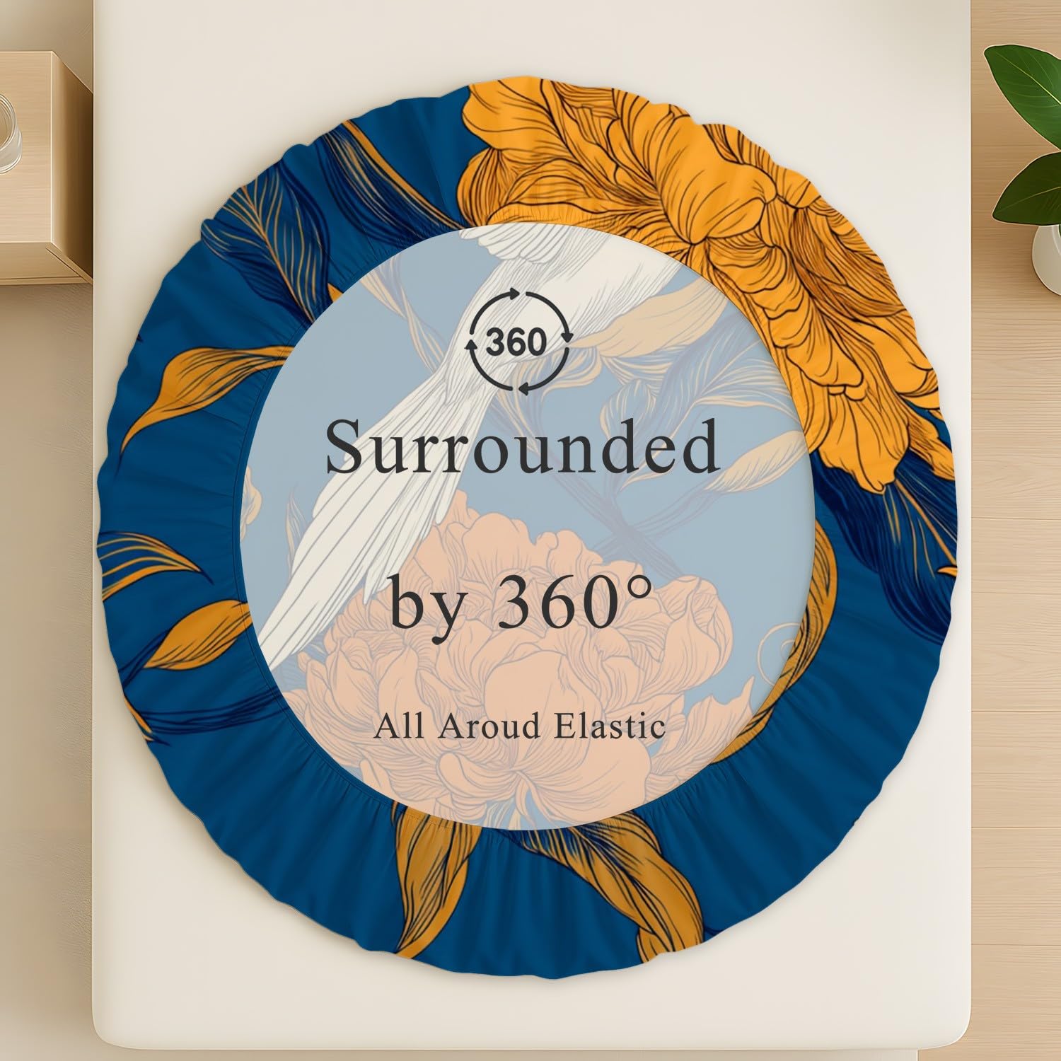 Elegant Floral - Juego de sábanas bajeras pequeñas de tamaño doble, 30 cm de profundidad, juego de ropa de cama de microfibra cepillada suave, resistente a la decoloración, transpirable, 120 x 190 cm