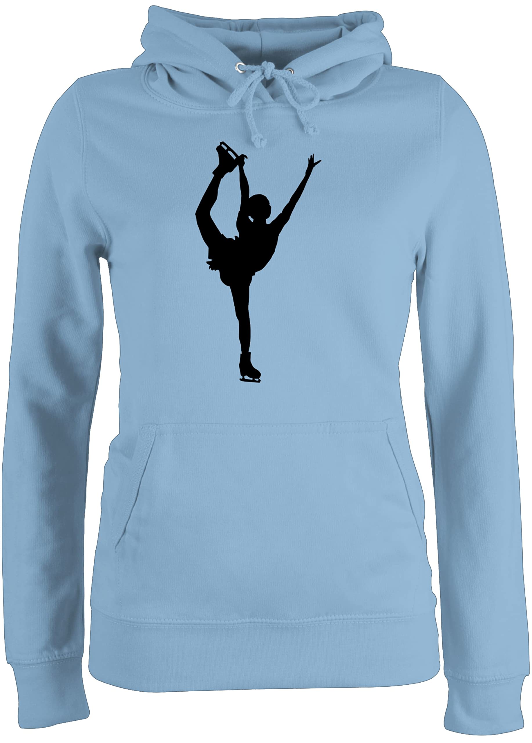 Shirtracer - Pullover Damen Hoodie Frauen - Snowboard, Ski und mehr - Eiskunstläuferin Einzellaufen