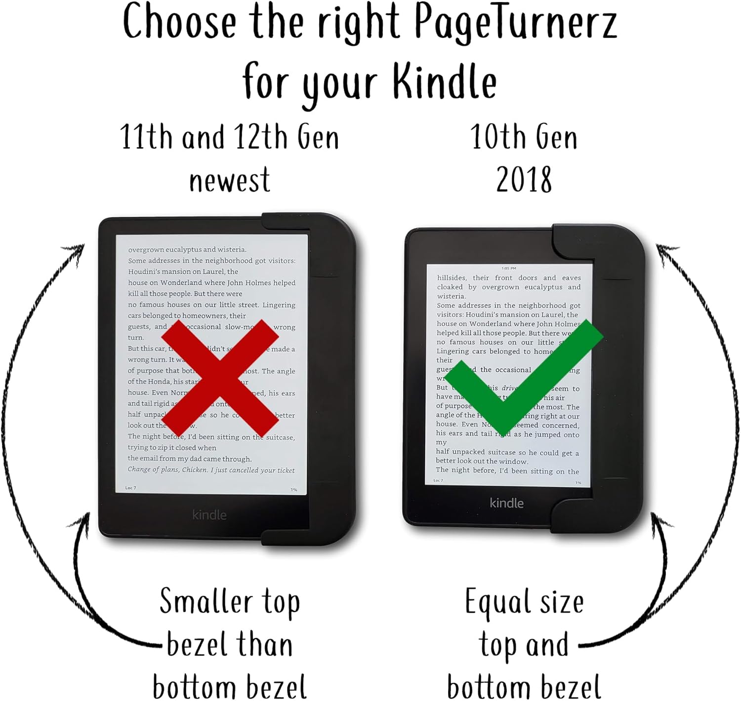 PageTurnerz 5-in-1 Grip Case Cover for Kindle Paperwhite 4 e-Reader (10th Gen) - Read in Any Position. Award Winning Design.