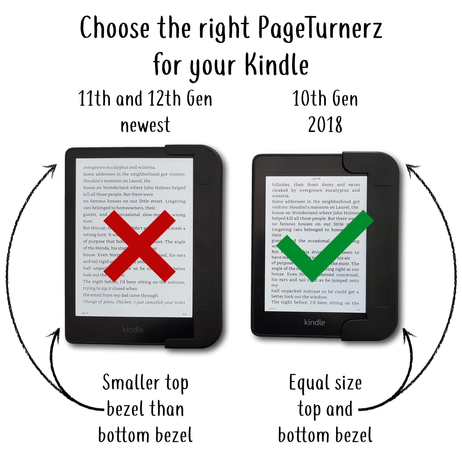 Amazon.com: PageTurnerz 5-in-1 Grip Case Cover for Kindle