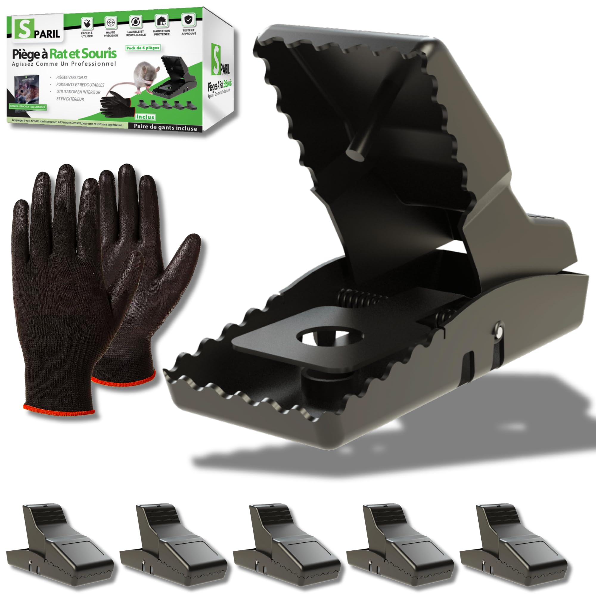 Lot De 5 Pièges à Souris - Souricière - Tapette à Souris Eois