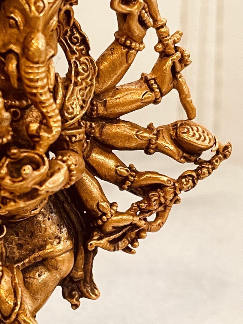 金運爆上げ　特別祈祷　最強金運神　タイ製　真鍮鍍金ガネーシャ 金運爆上げ 特別祈祷 最強金運神 タイ製 真鍮鍍金ガネーシャ