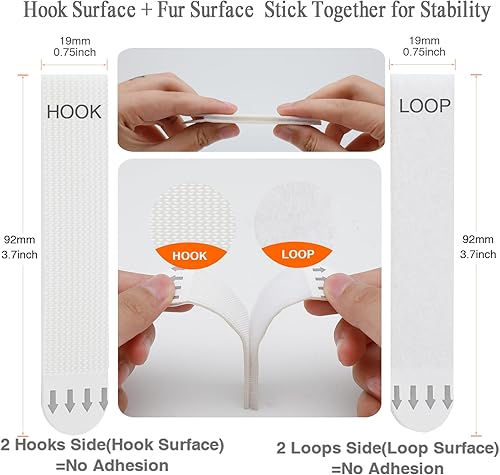 Miniatura 2 de ADOSEWING Tiras adhesivas para colgar cuadros grandes, resistentes, 36 pares (72 tiras) para colgar pósteres, colgar cuadros en la pared sin clavos,