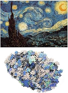 من بازل ورقية لديكور حائط المنزل سماء مرصعة بالنجوم، 1000 قطعة، MFT88317، الاحجيات