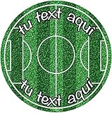 OBLEA o Papel de AZÚCAR, Campo de Fútbol de Primera, Personalizada Foto con Nombre, Edad y Texto, Foto Comestibles para Tartas de Cumpleaños, Varios Tamaños. DISCO