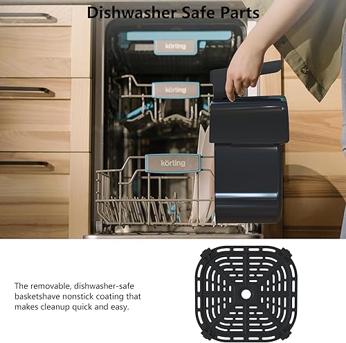 Miniatura 9 de Freidora de aire, horno freidora de aire SXYCMY de 5 cuartos de galón con 8 preajustes de cocción, ventana de cocción visible, freidora de aire con